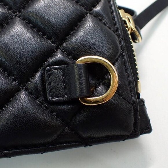 Authentic Versace Quilted Lambskin Leather Pouch and Crossbody - Picture 13 of 17